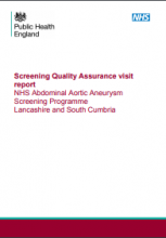 Screening Quality Assurance visit report: NHS Abdominal Aortic Aneurysm Screening Programme Lancashire and South Cumbria